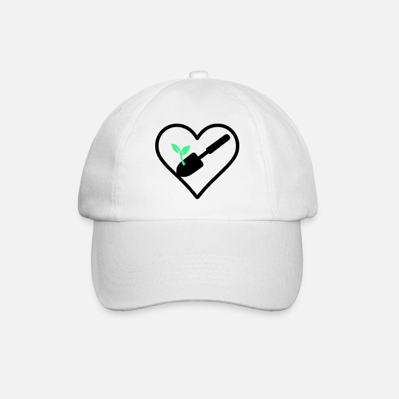 Cœur du jardinage – Passion verte - Casquette classique - blanc/blanc