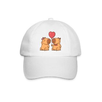 Capybara Couple - Casquette classique - blanc/blanc - Devant