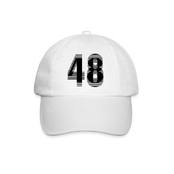 Numéro de course 48 – Passion du sport automobile - Casquette classique - blanc/blanc - Devant