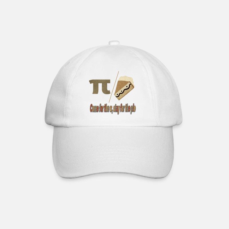 Pi Pie Pun Tee - Baseballkappe - Weiß/Weiß