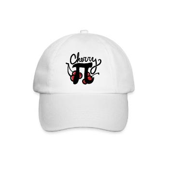 Cherry Pi Illustration - Baseball Cap - white/white - Front