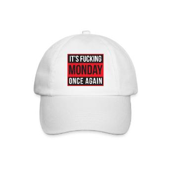 It's Fucking Monday Once Again - Casquette classique - blanc/blanc - Devant