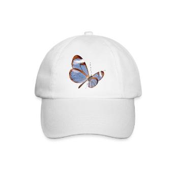 Conception transparente papillon Glasswing - Casquette classique - blanc/blanc - Devant