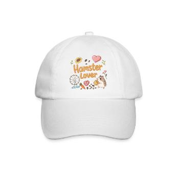 Hamster Lover: Kawaii Sweetness - Baseball Cap - white/white - Front