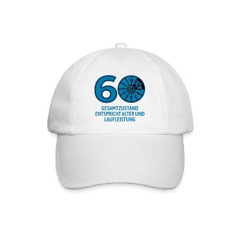 HU February 2026 - 60 Years - Birthday Gift - Baseball Cap - white/white - Front