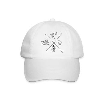 Noyau de Gribouillis - Casquette classique - blanc/blanc - Devant