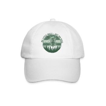 Pas de petites balles, juste de gros disques, drôle de disc golf - Casquette classique - blanc/blanc - Devant