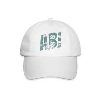 Abi 2026 - Abitur - Geschenk - Baseballkappe - Weiß/Weiß - Vorne