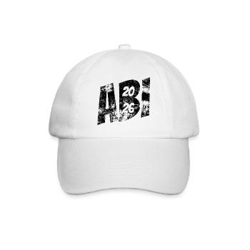 Abi 2026 - Abitur - Geschenk - Baseballkappe - Weiß/Weiß - Vorne