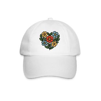 Bouquet Folk Style - Baseball Cap - white/white - Front