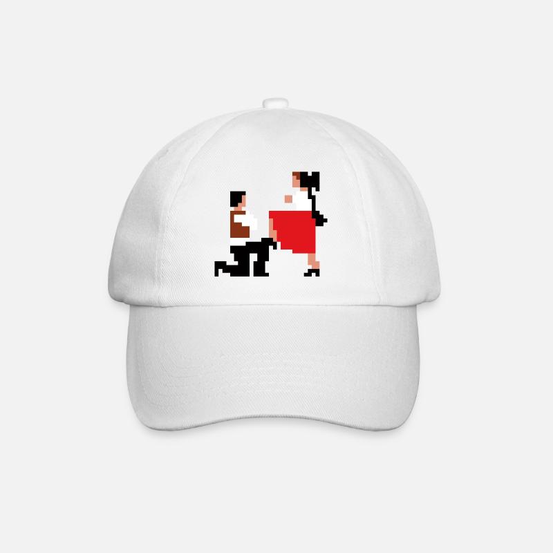 Šij, luby šewco šij... - Baseballkappe - Weiß/Weiß