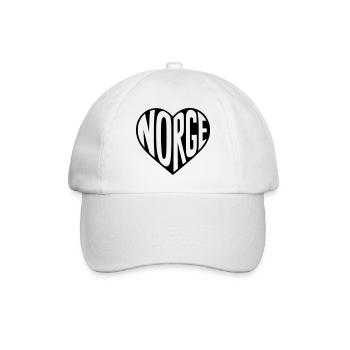 Norway, Norway at heart - Baseball Cap - white/white - Front