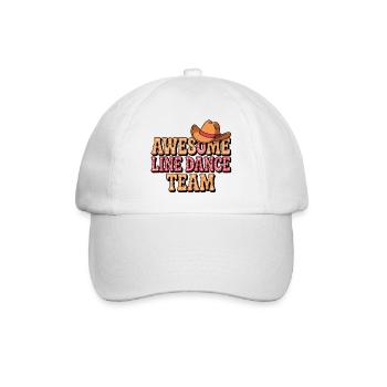 Awesome Line Dance Team - Baseballkappe - Weiß/Weiß - Vorne