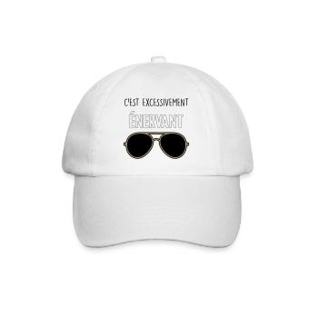 C'est Excessivement Énervant : Lunettes Aviateur - Casquette classique - blanc/blanc - Devant
