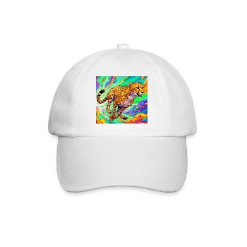 cheetah - Baseball Cap - white/white - Front