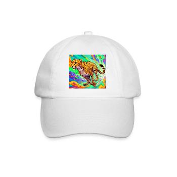 cheetah - Baseball Cap - white/white - Front