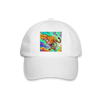 cheetah - Baseball Cap - white/white - Front