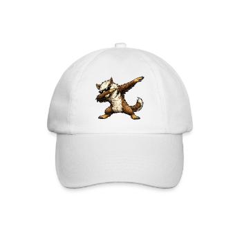Dabbing Greif - Baseballkappe - Weiß/Weiß - Vorne