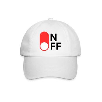 ON/OFF mode - Baseball Cap - white/white - Front