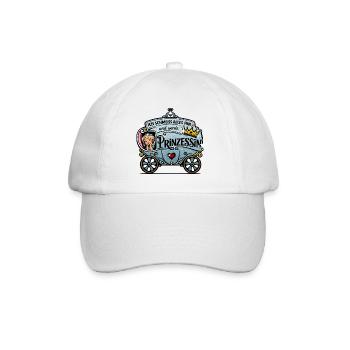 Ich schmeiß alles hin und werde Prinzessin - Baseballkappe - Weiß/Weiß - Vorne