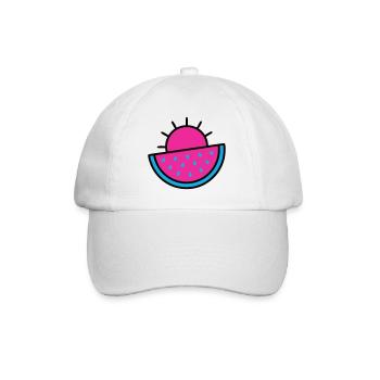 Watermelon Sun 90s Pop Art - Baseball Cap - white/white - Front