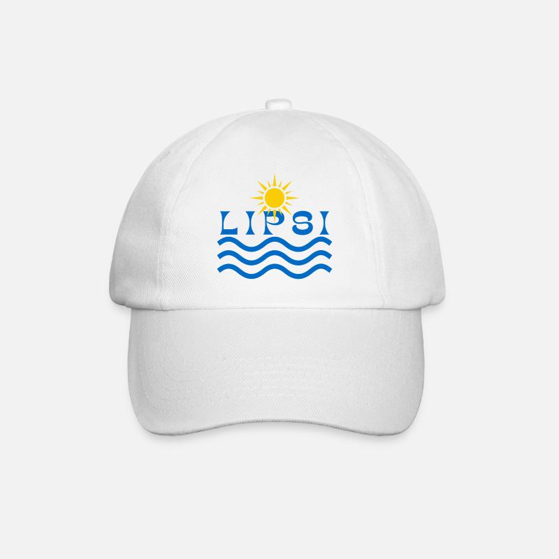 Lipsi Sun waves - Baseball Cap - white/white