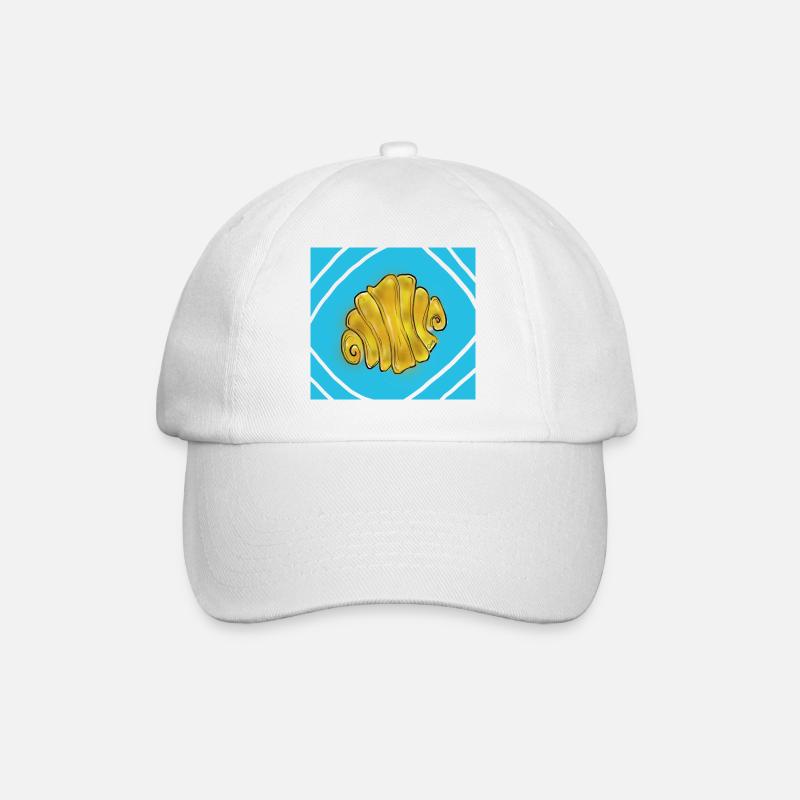 Franzbrötchen - Baseballkappe - Weiß/Weiß