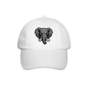 Dessin animé Elephant Esports - Casquette classique - blanc/blanc - Devant