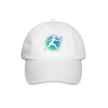 Padel Ausrüstung Geschenkidee für Padel Bälle Fans - Baseballkappe - Weiß/Weiß - Vorne