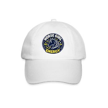 Horse-Girl Energy - Baseball Cap - white/white - Front