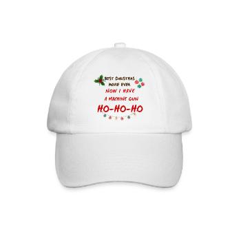 Best Christmas Movie ever! - Baseball Cap - white/white - Front