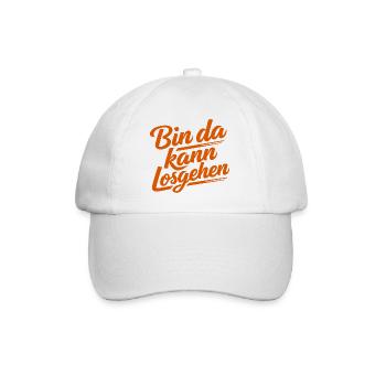 I'm here to go |  Motivation Saying - Baseball Cap - white/white - Front