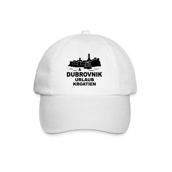 dubrovnik urlaub kroatien - Baseballkappe - Weiß/Weiß - Vorne