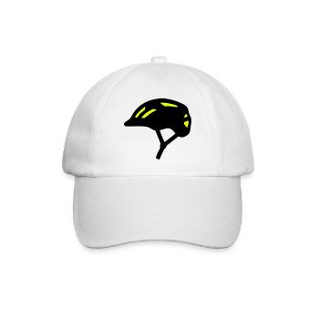 Silhouette du casque de vélo - Casquette classique - blanc/blanc - Devant