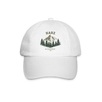 Co. de la Nature sauvage du Harz | Montagne Vintage - Casquette classique - blanc/blanc - Devant
