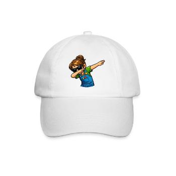 Dabbing Kindergärtnerin - Baseballkappe - Weiß/Weiß - Vorne