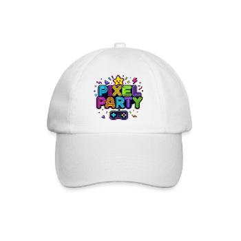 Retro Pixel Party années 80 - Casquette classique - blanc/blanc - Devant