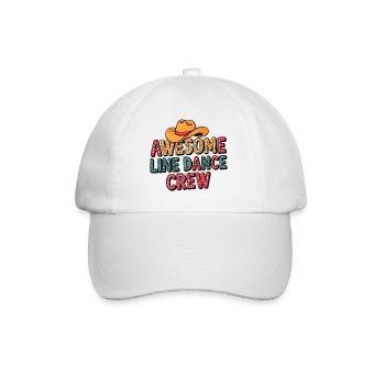 Cowboy Line Dance Crew - Baseballkappe - Weiß/Weiß - Vorne