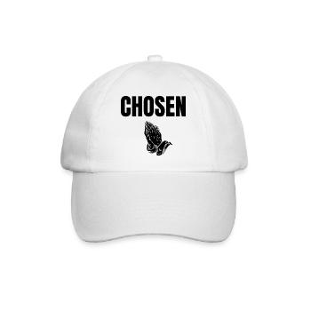 CHOSEN Praying Hands Streetwear Faith Design - Baseball Cap - white/white - Front
