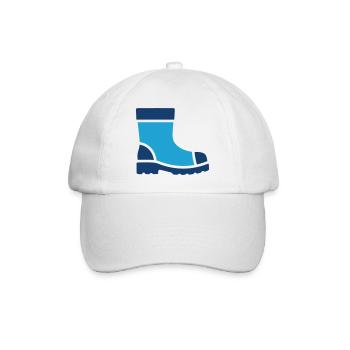 Safety Work Boot Protection Icon - Baseball Cap - white/white - Front