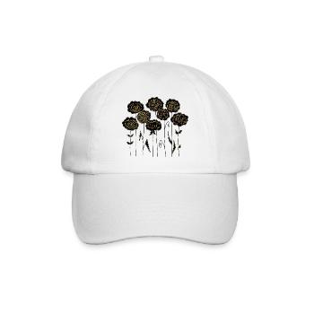 Flowers - Baseball Cap - white/white - Front