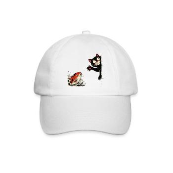 Koi Fish Koi Carp KOI CAT Koi - Baseball Cap - white/white - Front