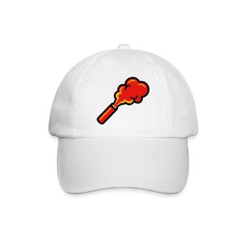 Icône de fumée Pyro du Bengale - Casquette classique - blanc/blanc - Devant