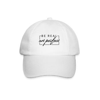 BE REAL n’est pas parfait - Casquette classique - blanc/blanc - Devant