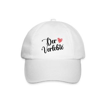 Der Verlobte Freund Verlobung Verlobter Bräutigam - Baseballkappe - Weiß/Weiß - Vorne