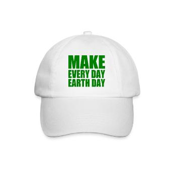 Make every day earth day - Casquette classique - blanc/blanc - Devant