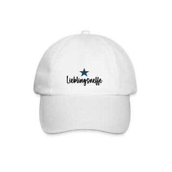 Lieblingsneffe Lieblings Neffen Bester Neffe - Baseballkappe - Weiß/Weiß - Vorne
