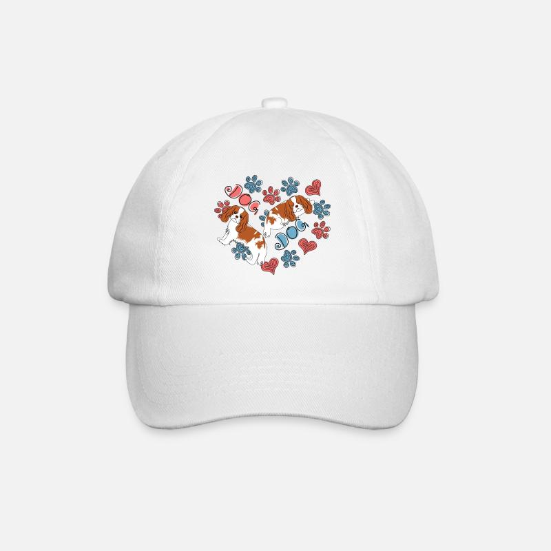Cavalier King Charles Spaniel Chien - Casquette classique - blanc/blanc