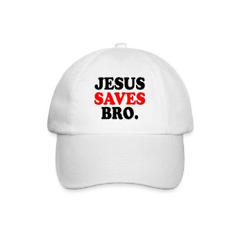 Jesus saves bro - Casquette classique - blanc/blanc - Devant