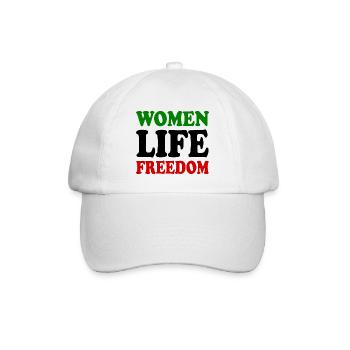 Women life freedom - Baseballkappe - Weiß/Weiß - Vorne